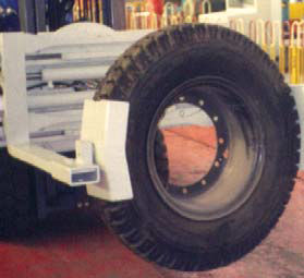 החלק על מהדק צמיג המזלג